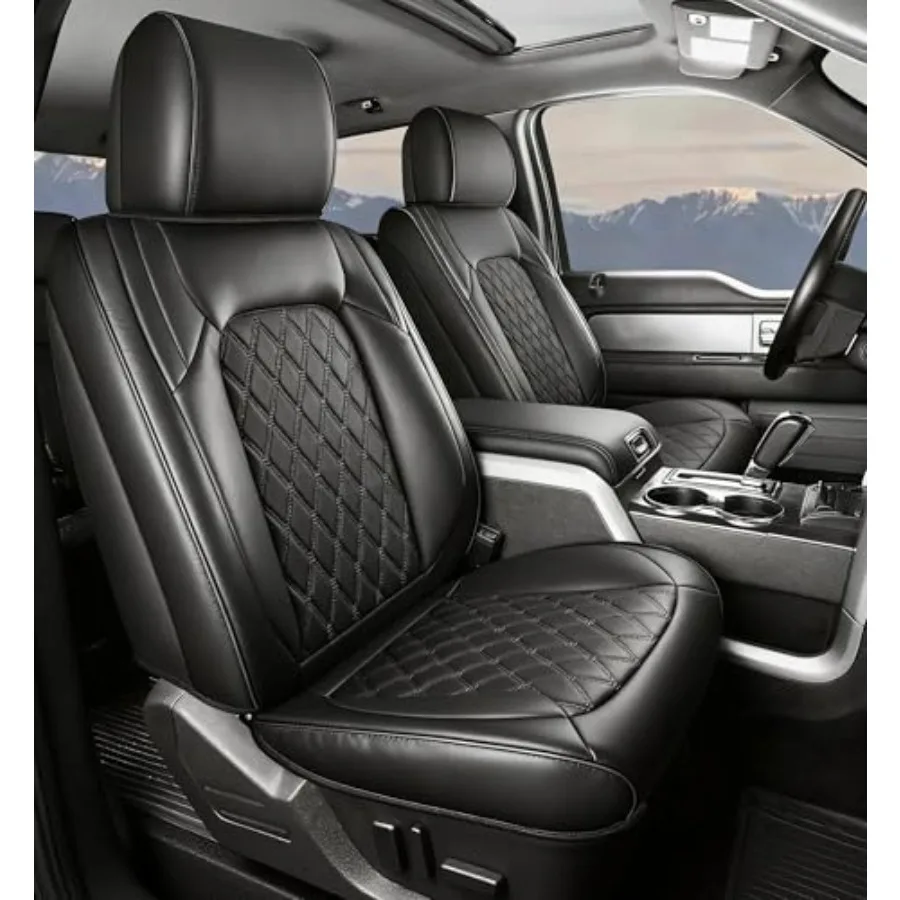 Custom Fit Seat Covers for Ford F150 Pickup Truck Nappa Leather Seatcovers for 2015-2025 Ford F150 SuperCrew 2017-2025 F250 F35
Custom Fit Seat Covers for Ford F150 Pickup Truck Nappa Leather Seatcovers for 2015-2025 Ford F150 SuperCrew 2017-2025 F250 F35