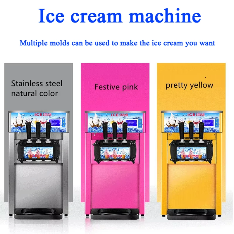 Ice Cream Maker Machine For Home, 5 Inch Screen Soft Serve Ice Cream Machine 4.86Gal/H Three Flavors Ice Cream Maker
Ice Cream Maker Machine For Home, 5 Inch Screen Soft Serve Ice Cream Machine 4.86Gal/H Three Flavors Ice Cream Maker