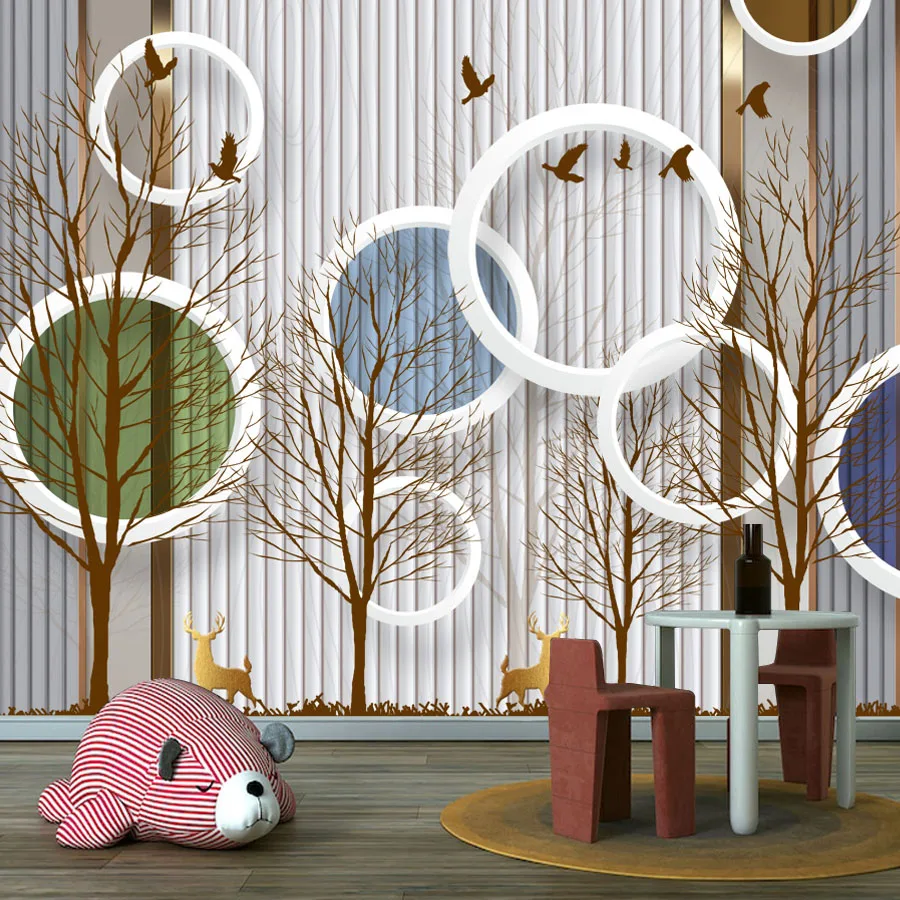 Custom Peel and Stick Wallpaper for Living Room Wall Papers Home Decor Renovation Circle Tree Column Geometry Background Murals
Custom Peel and Stick Wallpaper for Living Room Wall Papers Home Decor Renovation Circle Tree Column Geometry Background Murals