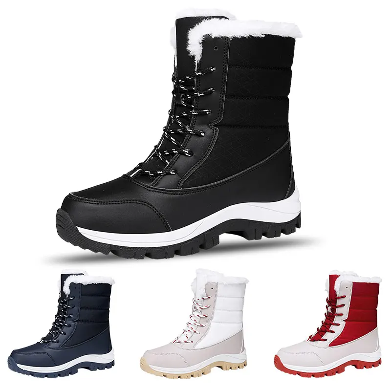Women's Boots Winter High Quality Warm Calf Mid-Leg Waterproof Snow Boots Women's Comfortable Women's Thigh High Hiking Boots
Women's Boots Winter High Quality Warm Calf Mid-Leg Waterproof Snow Boots Women's Comfortable Women's Thigh High Hiking Boots