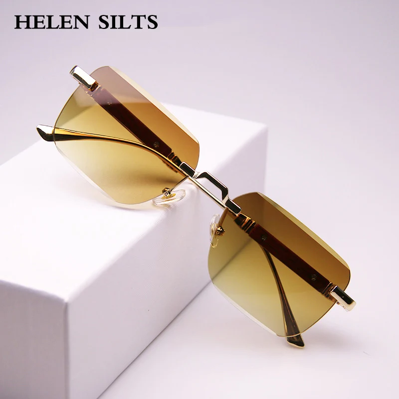 Vintage Metal Rimless Sunglasses Women For Men Square Sun Glasses Punk Luxury Brand Designer Popular Gradient SunglassesUV400
Vintage Metal Rimless Sunglasses Women For Men Square Sun Glasses Punk Luxury Brand Designer Popular Gradient SunglassesUV400