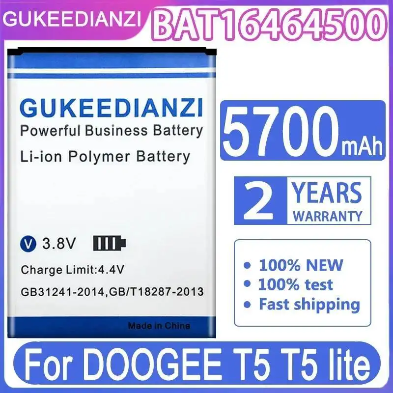 5700Mah Mobile Phone Battery For Doogee T5 Lite Environmentally Friendly BAT16464500
5700Mah Mobile Phone Battery For Doogee T5 Lite Environmentally Friendly BAT16464500