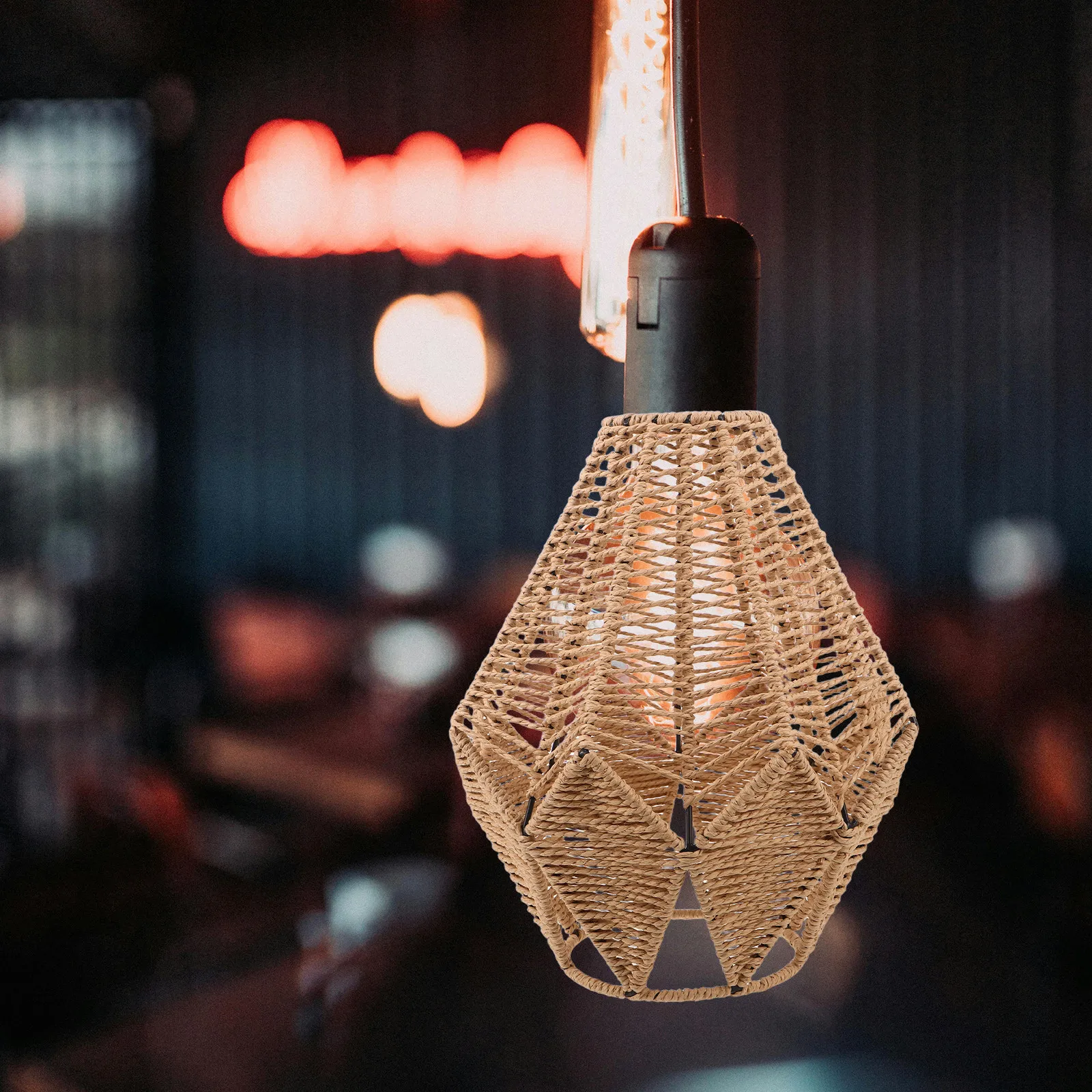 Woven Paper Rope Lampshade Bohemian Style Rustic Pendant Light Cover 4Cm Installation Opening Soft Warm Glow Farmhouse Ceiling
Woven Paper Rope Lampshade Bohemian Style Rustic Pendant Light Cover 4Cm Installation Opening Soft Warm Glow Farmhouse Ceiling