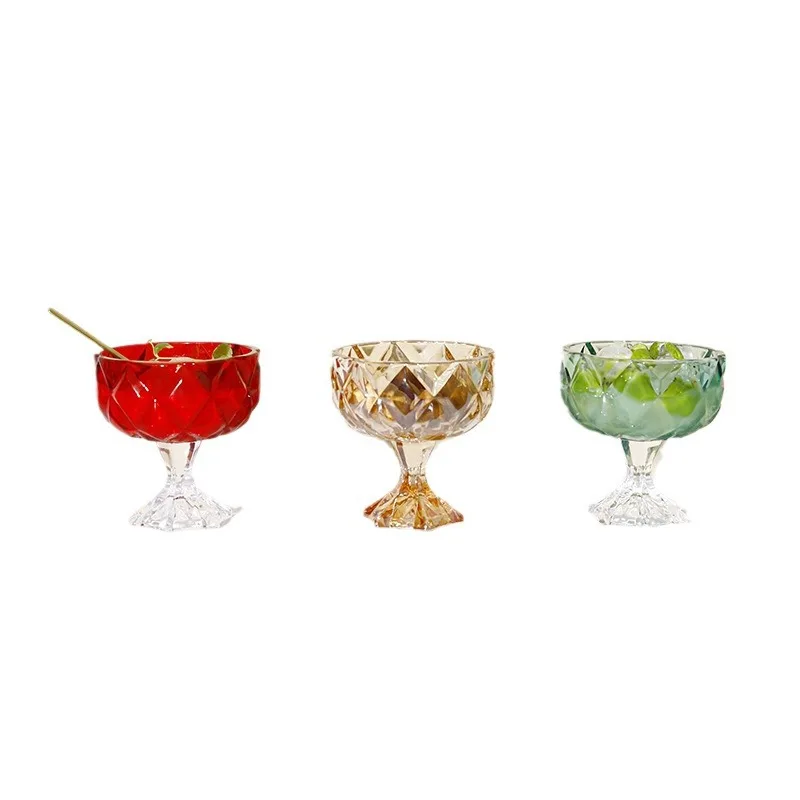 Creative Elegant Goblet Glass Cup High Appearance Ice Cream Bowl Home Tableware for Fruit & Yogurt
Creative Elegant Goblet Glass Cup High Appearance Ice Cream Bowl Home Tableware for Fruit & Yogurt