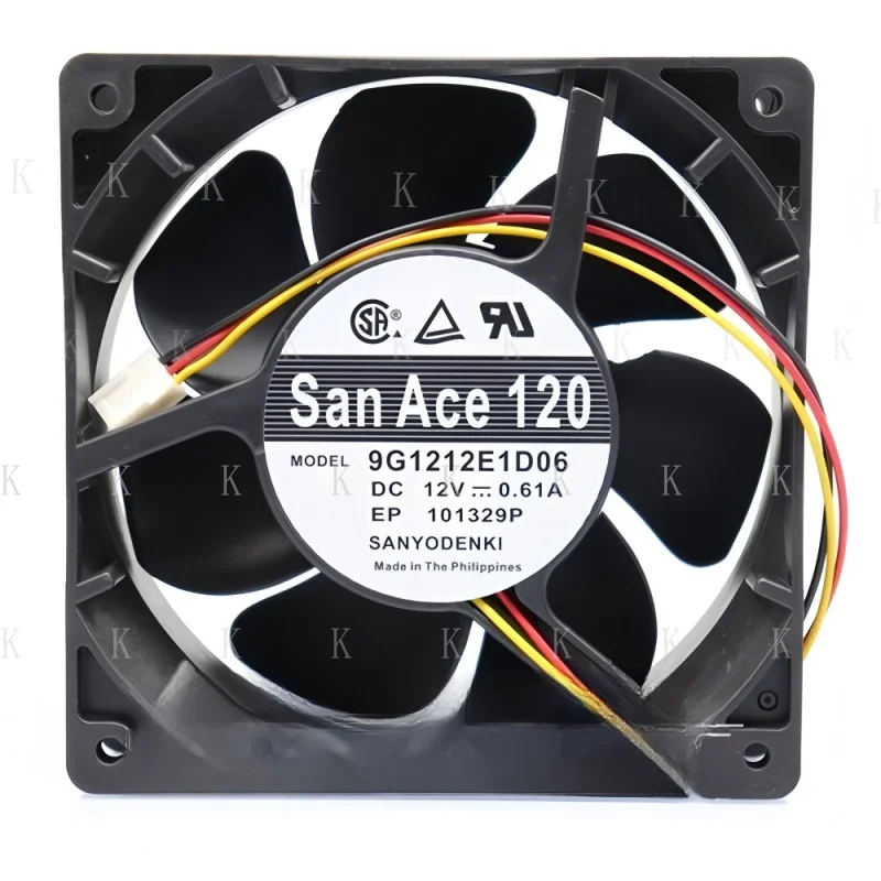 C ДЛЯ оригинальных корпусов SanAce Охлаждающий вентилятор 9G1212E1D06 120*120*38 мм 12 В 0,61 А
C ДЛЯ оригинальных корпусов SanAce Охлаждающий вентилятор 9G1212E1D06 120*120*38 мм 12 В 0,61 А