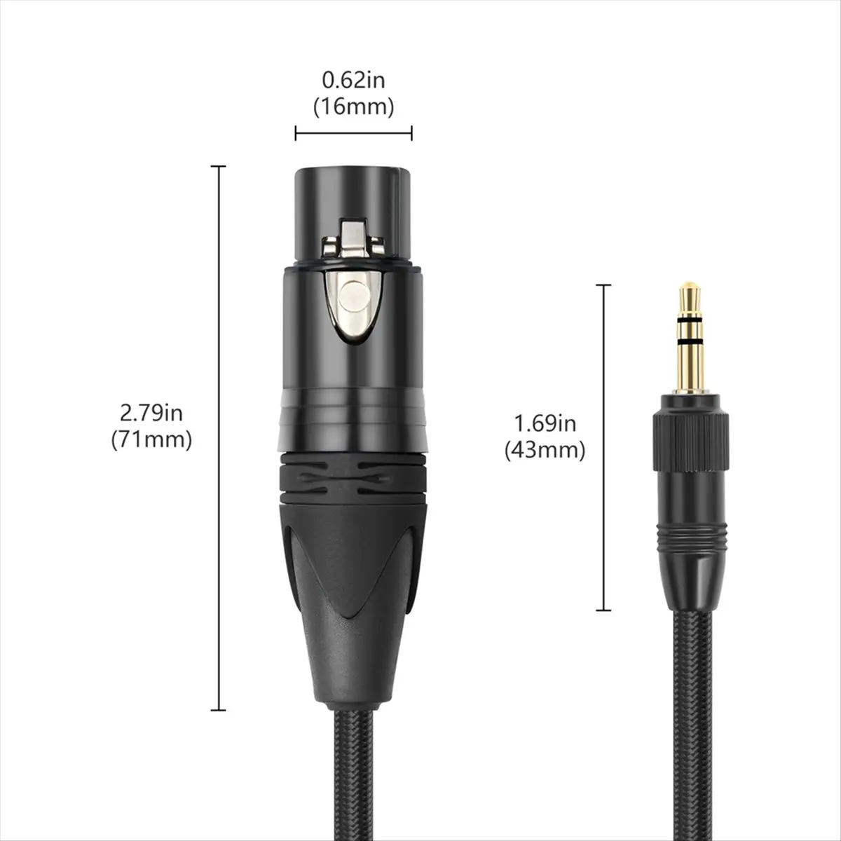 (A23G) XLR to 3.5mm Audio Cable Microphone Balanced Analog Audio Cord with Lock for Computer Phone Speaker Amplifier 200cm
(A23G) XLR to 3.5mm Audio Cable Microphone Balanced Analog Audio Cord with Lock for Computer Phone Speaker Amplifier 200cm