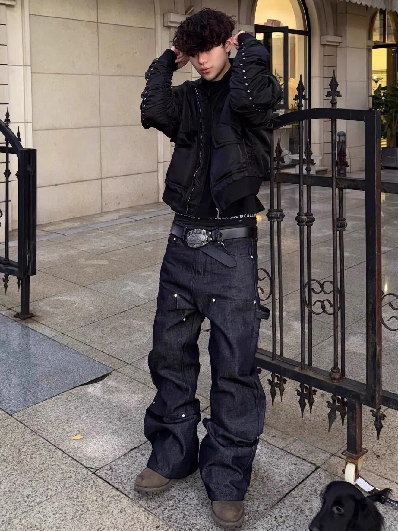 American Retro Rivet Design Loose Men's Original Jeans Casual Versatile Wide Leg Long Pants Spring Fashion Woodcut Trousers
American Retro Rivet Design Loose Men's Original Jeans Casual Versatile Wide Leg Long Pants Spring Fashion Woodcut Trousers