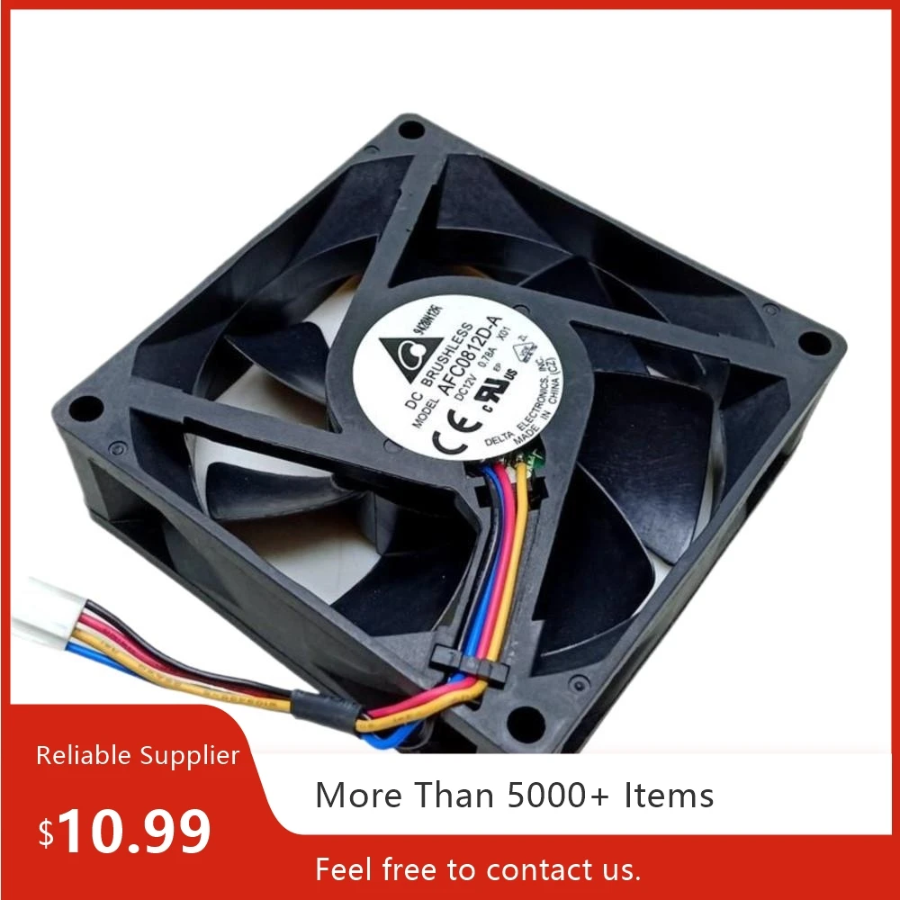 8cm Axial Fan for Delta Fan 80mm 12V AFC0812D Computer Server CPU Case Cooling Fan, Double Ball Bearing, PWM Speed Control
8cm Axial Fan for Delta Fan 80mm 12V AFC0812D Computer Server CPU Case Cooling Fan, Double Ball Bearing, PWM Speed Control
