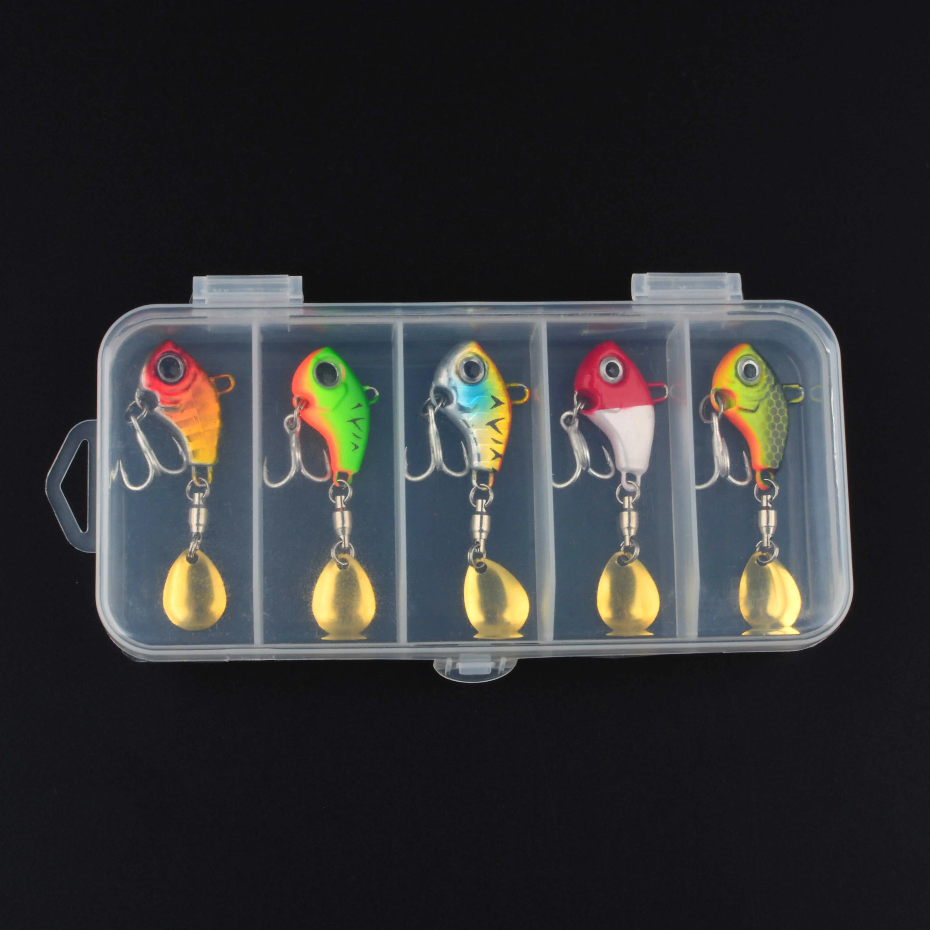 5pcs Vibrating Spinner Spoon Fishing Lures Colorful Metal Vib Jigs with Hooks, Durable Hard Baits for Trout & Winter Fishing
5pcs Vibrating Spinner Spoon Fishing Lures Colorful Metal Vib Jigs with Hooks, Durable Hard Baits for Trout & Winter Fishing