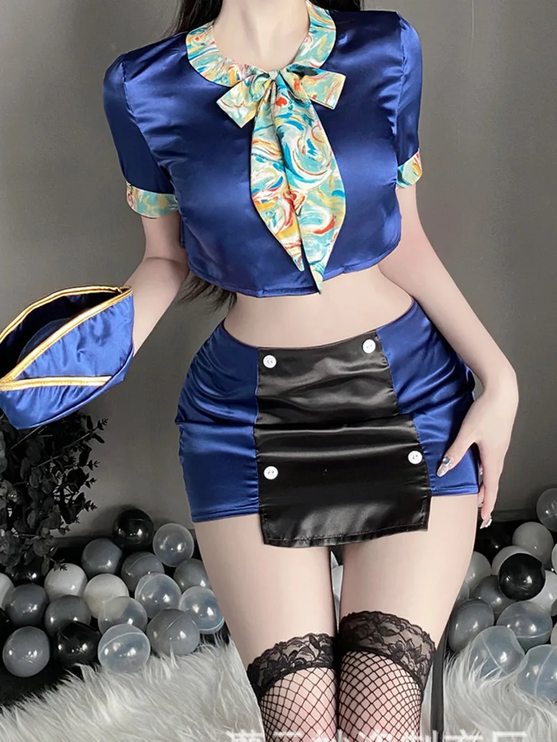 Skirts Set Blue Hot Sexy Fashion Korean Sweet Women Uniform Flight Attendant Wrapped Hip Short Skirt Sexy 2024 New IRQ6
Skirts Set Blue Hot Sexy Fashion Korean Sweet Women Uniform Flight Attendant Wrapped Hip Short Skirt Sexy 2024 New IRQ6