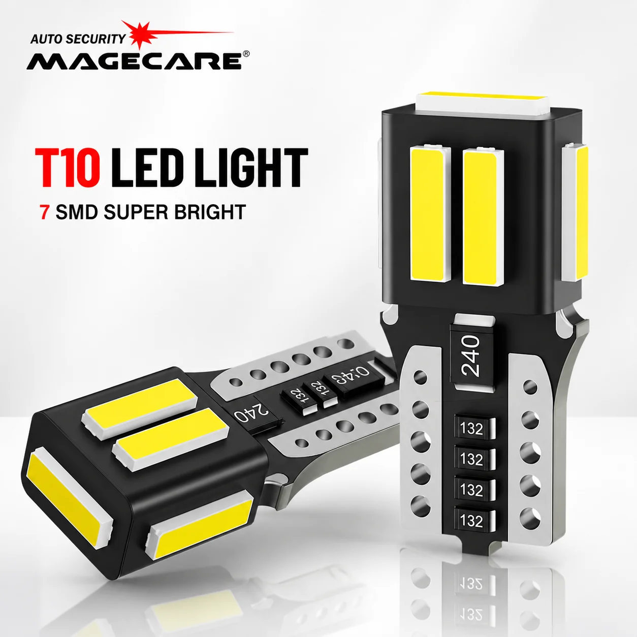 T10 W5W LED Light 168 194 2825 Wedge LED Replacement Light Error Free for Car Dome Map Door Parking License Plate Marker Lights
T10 W5W LED Light 168 194 2825 Wedge LED Replacement Light Error Free for Car Dome Map Door Parking License Plate Marker Lights
