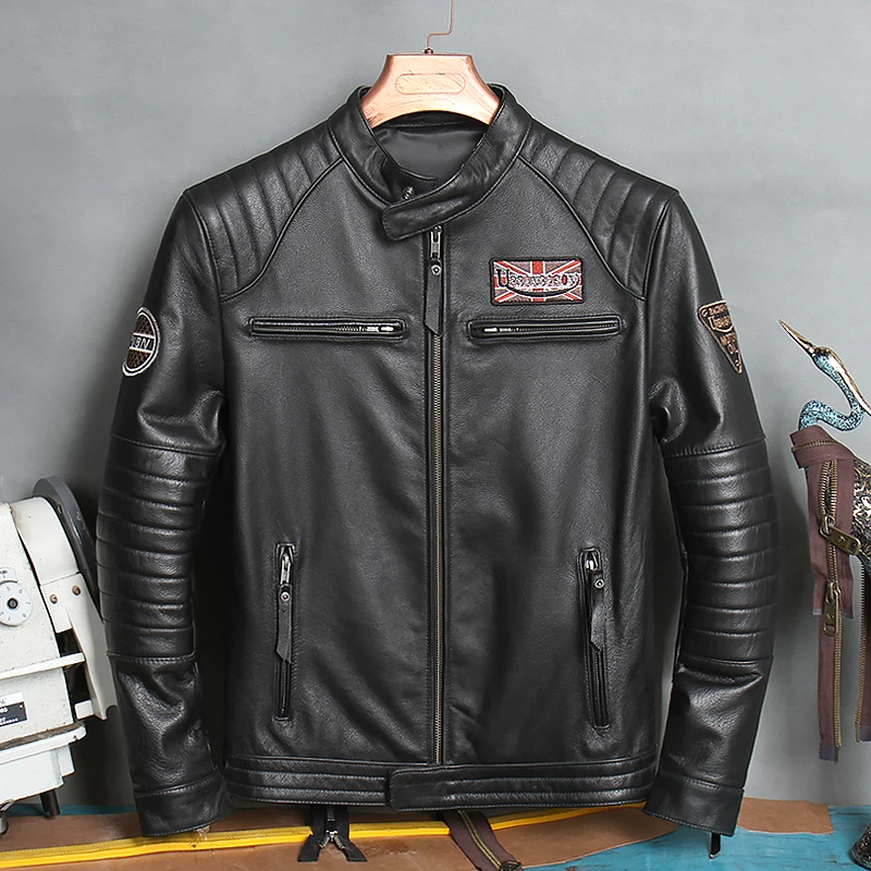 2025 Motorcycle Genuine Leather Jacket for Men Style Biker Jackets Slim Cowhide Spring Coat Men
2025 Motorcycle Genuine Leather Jacket for Men Style Biker Jackets Slim Cowhide Spring Coat Men