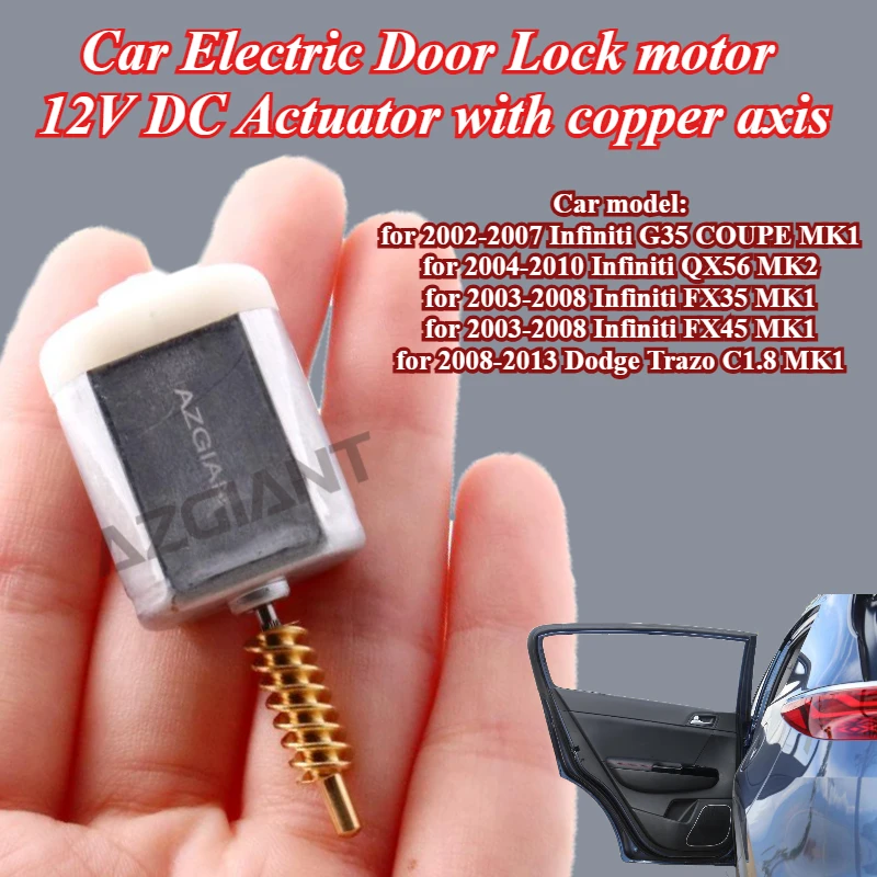 AZGIANT VD868Z06 car Electric Door Lock 12V Actuator copper axis for Infiniti G35 COUPE MK1 QX56 MK2 FX35 Dodge Trazo C1.8FX45
AZGIANT VD868Z06 car Electric Door Lock 12V Actuator copper axis for Infiniti G35 COUPE MK1 QX56 MK2 FX35 Dodge Trazo C1.8FX45