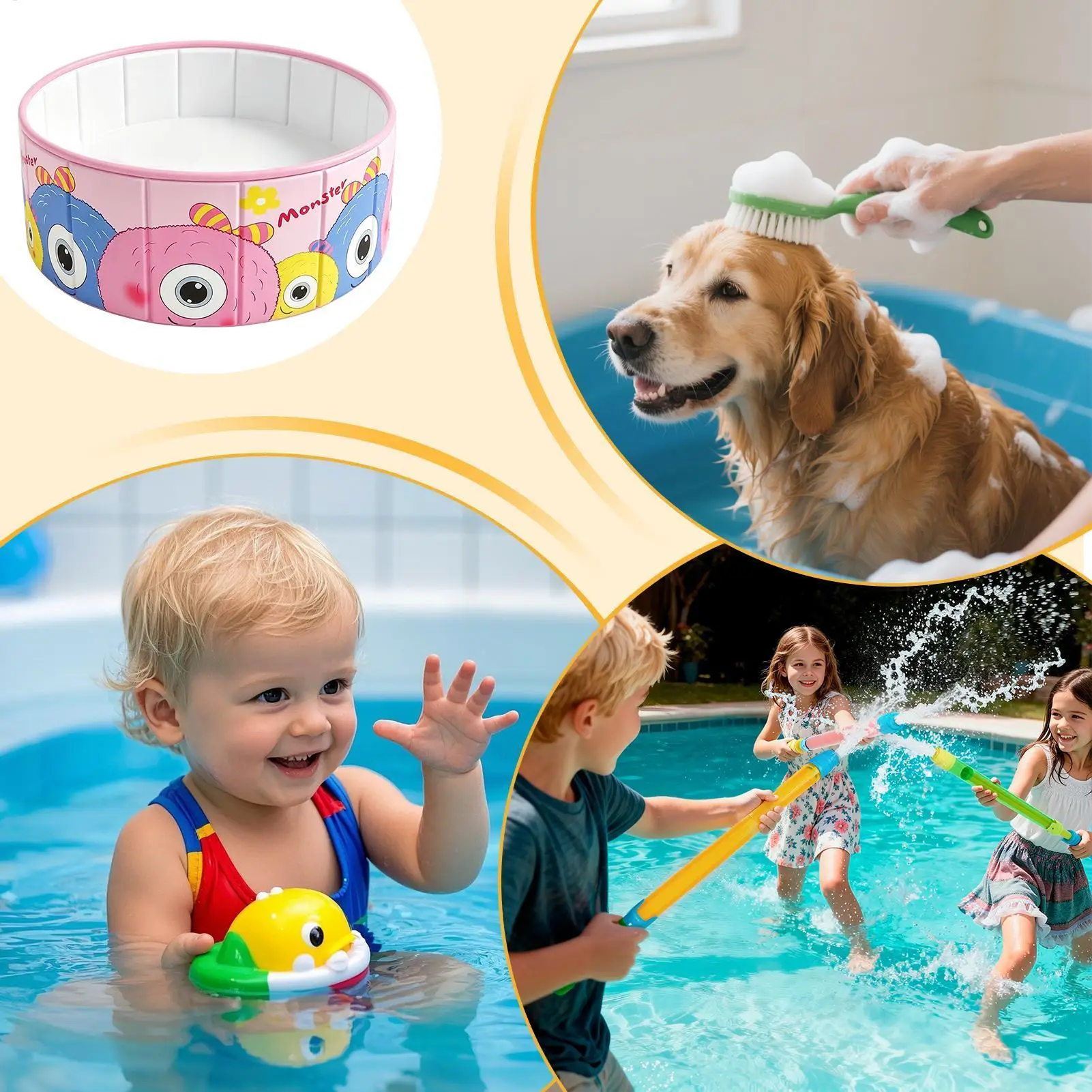 Folding Swimming Pool Non-Slip Portable Non Inflatable Bath Tub Kids Pool For Outdoor Backyard Garden Patio Beach Summer Boys
Folding Swimming Pool Non-Slip Portable Non Inflatable Bath Tub Kids Pool For Outdoor Backyard Garden Patio Beach Summer Boys