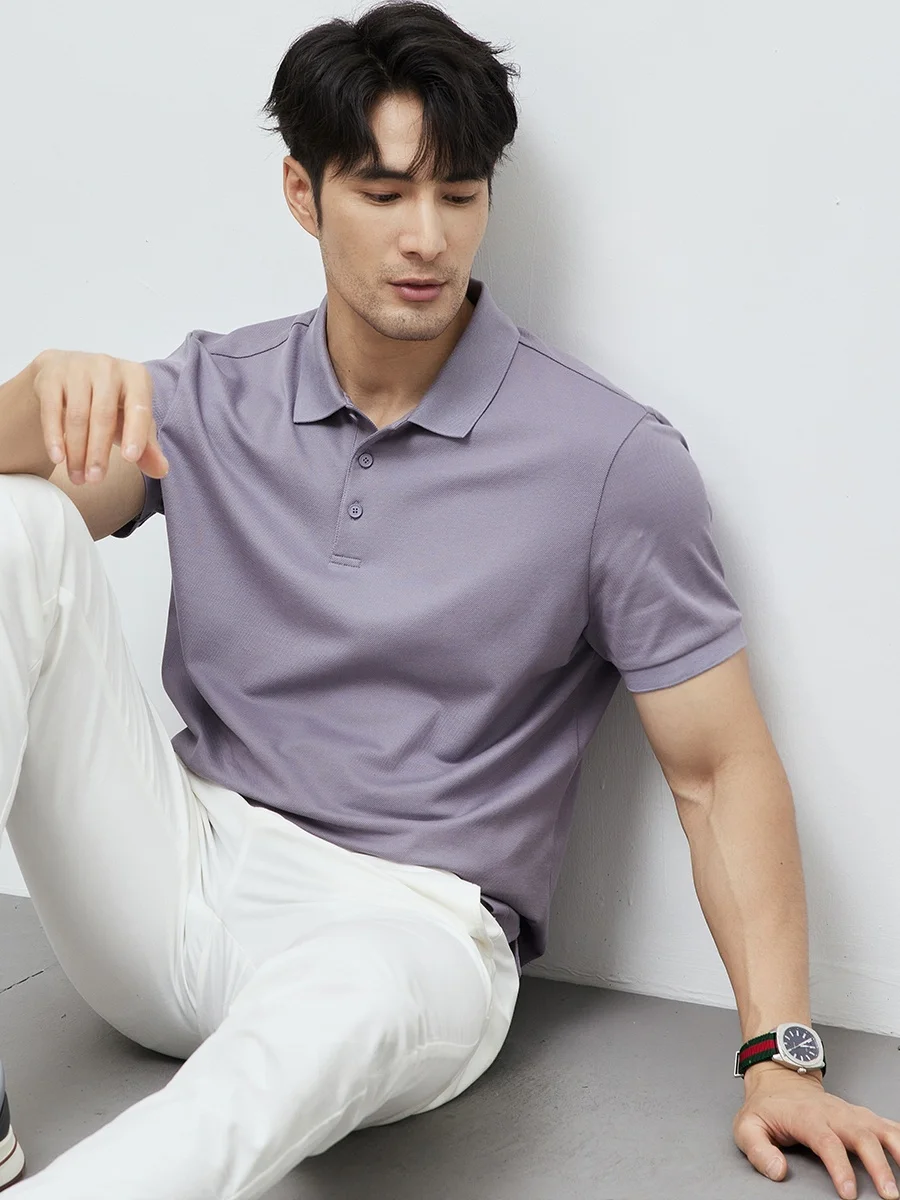 Мужская футболка из хлопка Supima с отложным воротником, однотонная, приталенного кроя, для летнего повседневного ношения
Мужская футболка из хлопка Supima с отложным воротником, однотонная, приталенного кроя, для летнего повседневного ношения