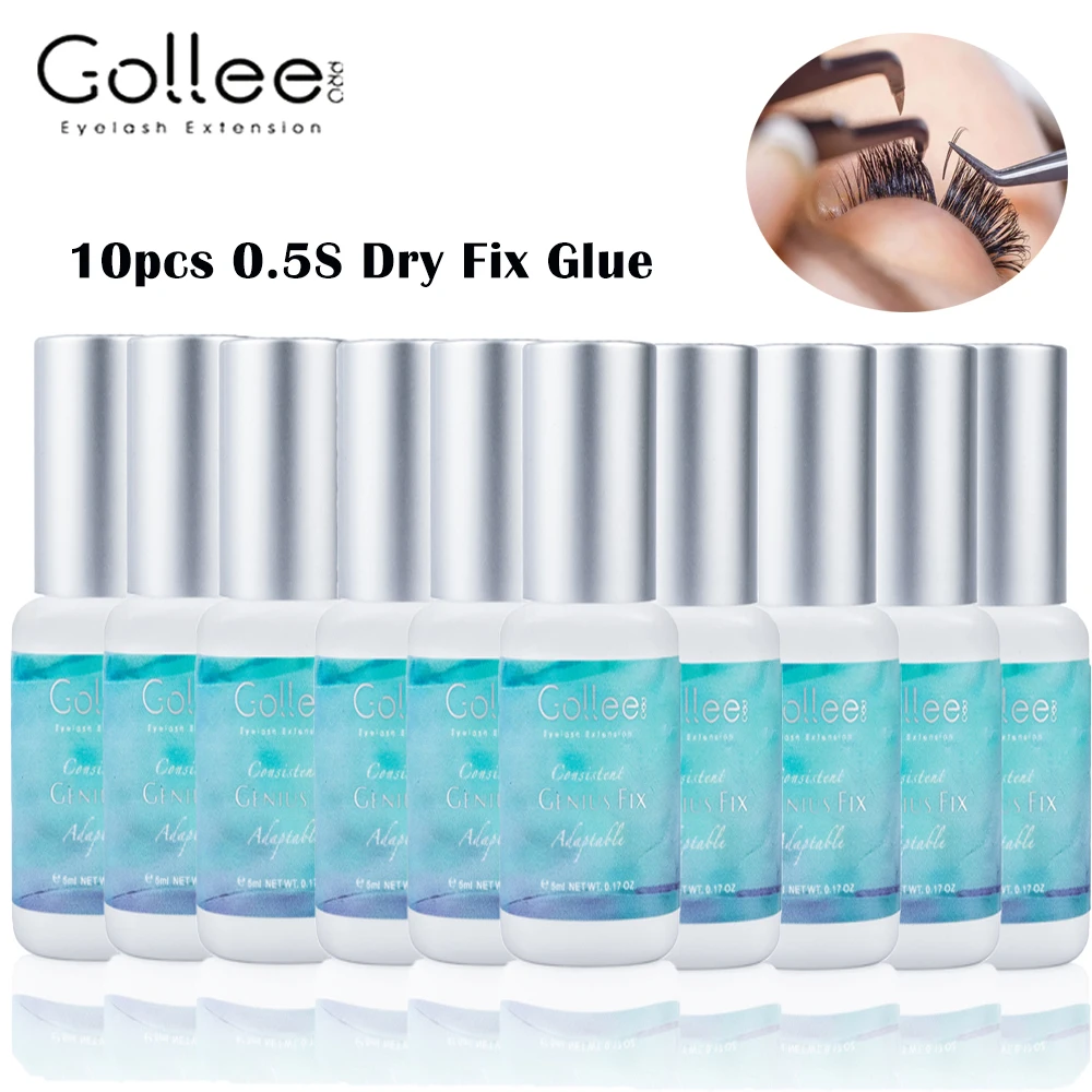 Gollee 10PCS All-weather 0.5S Eyelash Extension Glue Professional Eyelash Glue Golle Adhesiver Eyelash Lash Extension Supplies
Gollee 10PCS All-weather 0.5S Eyelash Extension Glue Professional Eyelash Glue Golle Adhesiver Eyelash Lash Extension Supplies