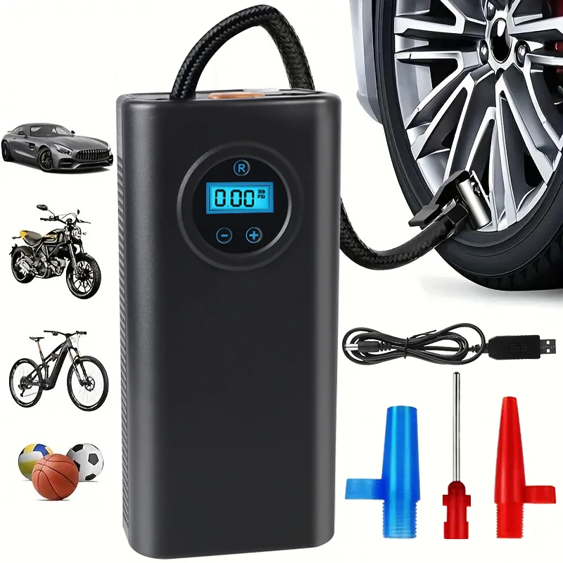 Car Electrical Air Pump For Car Mounted Motorcycle Bicycle Ball Wireless Tire Inflation Pump Auto Inflator Air Compressor
Car Electrical Air Pump For Car Mounted Motorcycle Bicycle Ball Wireless Tire Inflation Pump Auto Inflator Air Compressor