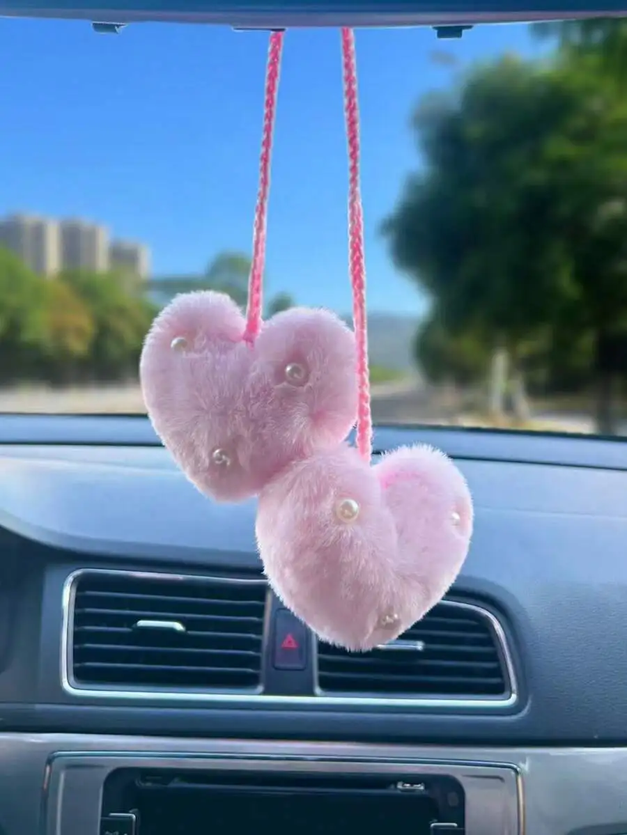 Plush Heart Car Rearview Mirror Hanging Decor Interior Accessory
Plush Heart Car Rearview Mirror Hanging Decor Interior Accessory