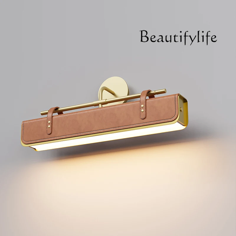 Nordic art personality retro stainless steel leather wall lamp hotel villa bedroom bedside mirror headlamp
Nordic art personality retro stainless steel leather wall lamp hotel villa bedroom bedside mirror headlamp
