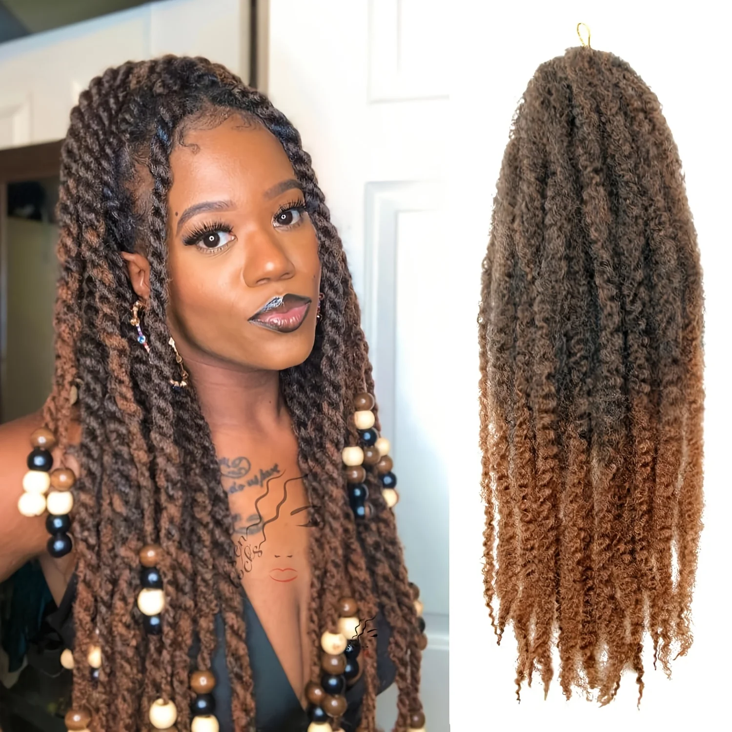 2 упаковки коричневых волос Marley, 18 дюймов, для афро-косичек, для плетения косичек Marley, для искусственных локонов, для вязания крючком, синтетические волосы
2 упаковки коричневых волос Marley, 18 дюймов, для афро-косичек, для плетения косичек Marley, для искусственных локонов, для вязания крючком, синтетические волосы