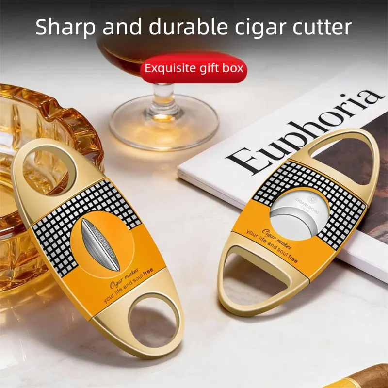 Stainless Steel Cigar Scissors Sharp Smooth Portable Flat/V-shaped Large Caliber Exquisite Cutter for Premium Cigars
Stainless Steel Cigar Scissors Sharp Smooth Portable Flat/V-shaped Large Caliber Exquisite Cutter for Premium Cigars