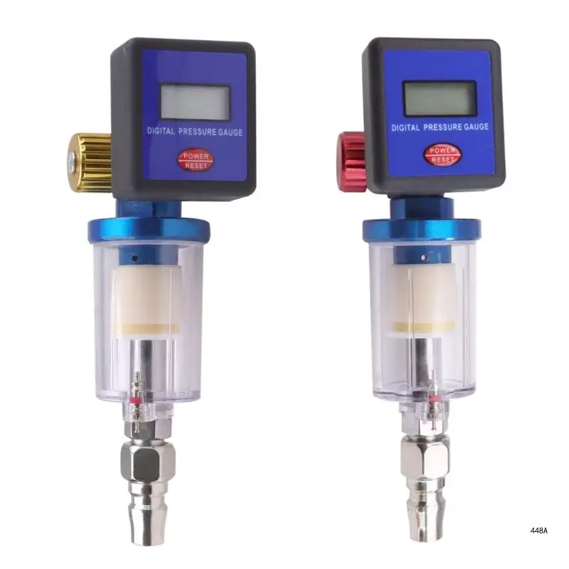 Digital Airflows Regulator Control Meter & Water Trap Filter Accessory For Fine Sprayer Painting Equipment 1/4in Thread
Digital Airflows Regulator Control Meter & Water Trap Filter Accessory For Fine Sprayer Painting Equipment 1/4in Thread