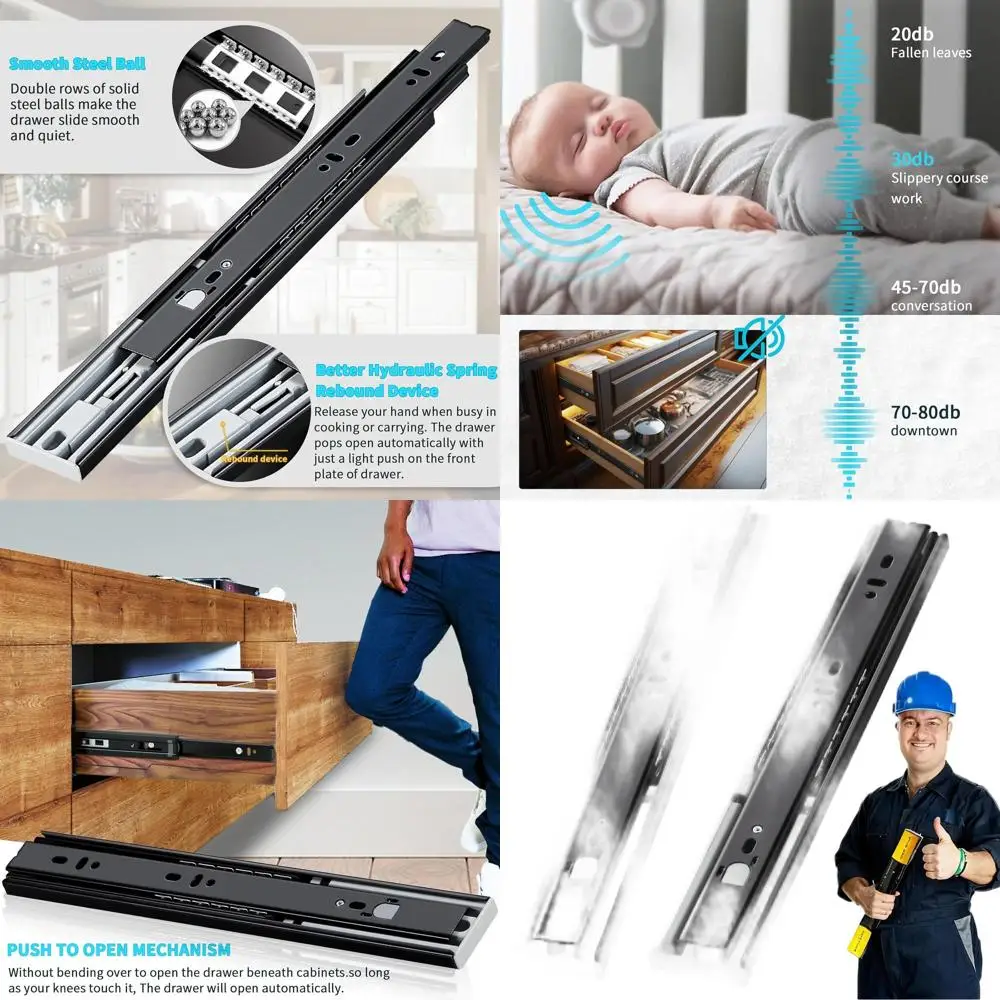 Усиленные металлические направляющие 12-24 дюйма с шарикоподшипниками для нагрузки до 45 кг
Усиленные металлические направляющие 12-24 дюйма с шарикоподшипниками для нагрузки до 45 кг