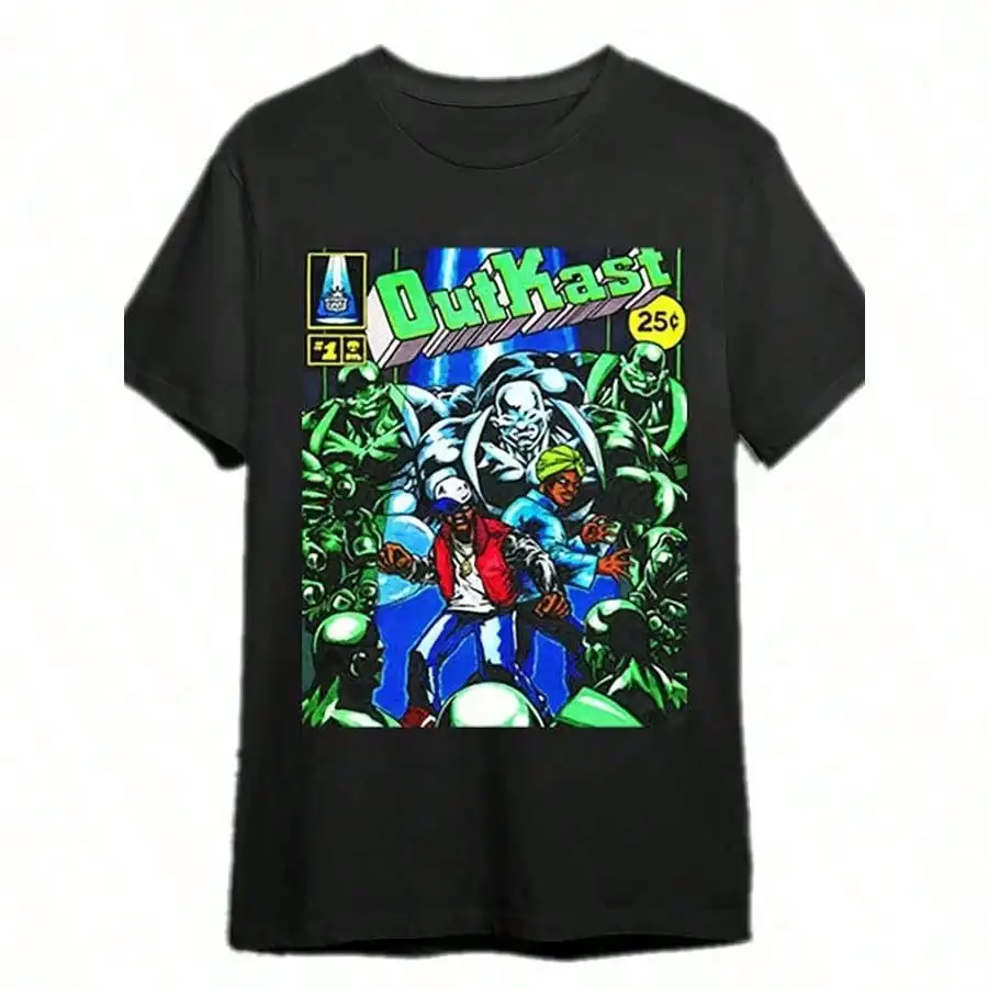 OutKast ATL 25 Black T-Shirt For Men 100% Cotton Short Sleeve Vibrant Geometric Print Ideal For Parties Sports Casual Wear
OutKast ATL 25 Black T-Shirt For Men 100% Cotton Short Sleeve Vibrant Geometric Print Ideal For Parties Sports Casual Wear
