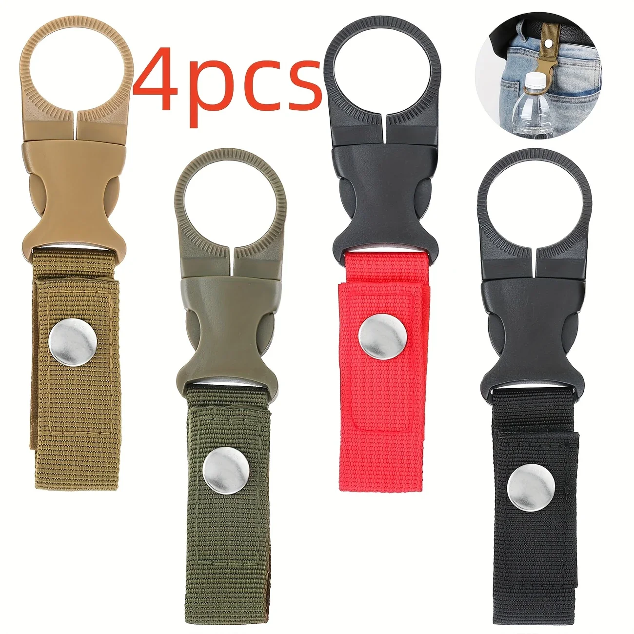 4pcs Water Bottle Buckle Clip Carabiner,Portable Hanging Mineral Water Bottle Clip for Outdoor Camping/Hiking/Traveling
4pcs Water Bottle Buckle Clip Carabiner,Portable Hanging Mineral Water Bottle Clip for Outdoor Camping/Hiking/Traveling