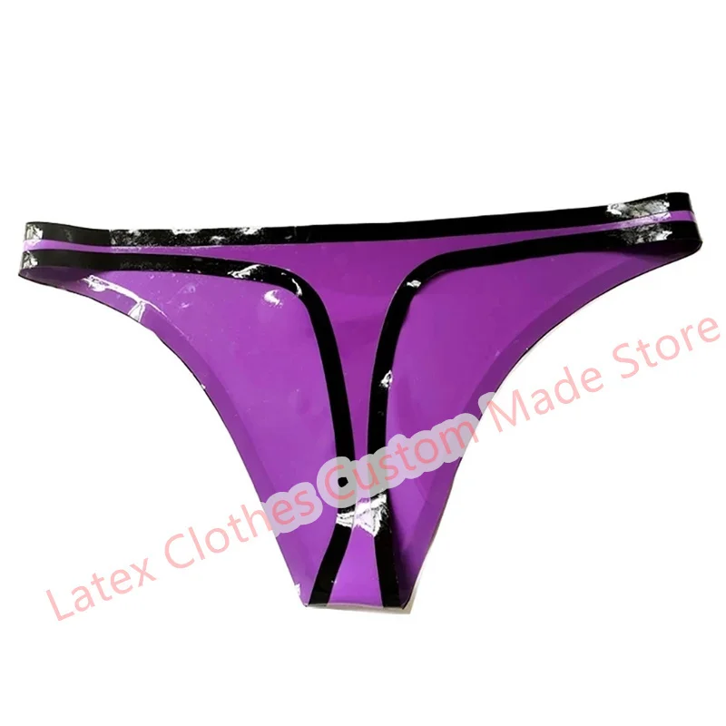 Latex Shorts Briefs Purple with Black Trim Sexy Short Briefs Fetish Underwear for Women
Latex Shorts Briefs Purple with Black Trim Sexy Short Briefs Fetish Underwear for Women
