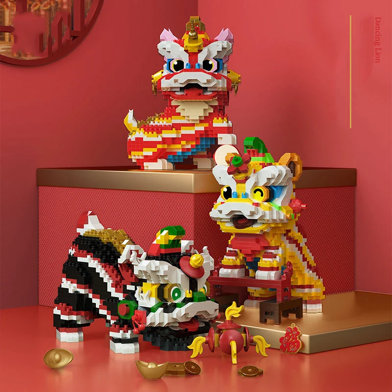 China Culture And Art Cartoon Animal Image Micro Diamond Block Kylin Lion Dance Building Brick Educational Toy For Kids Gifts
China Culture And Art Cartoon Animal Image Micro Diamond Block Kylin Lion Dance Building Brick Educational Toy For Kids Gifts