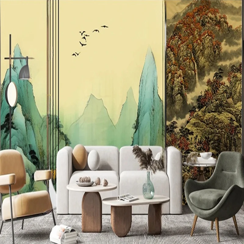 Custom 3D Wall Mural Wallpaper Home Decor New Chinese Style Ink Landscape Mountain Nature Photo Wall Paper For Living Room
Custom 3D Wall Mural Wallpaper Home Decor New Chinese Style Ink Landscape Mountain Nature Photo Wall Paper For Living Room