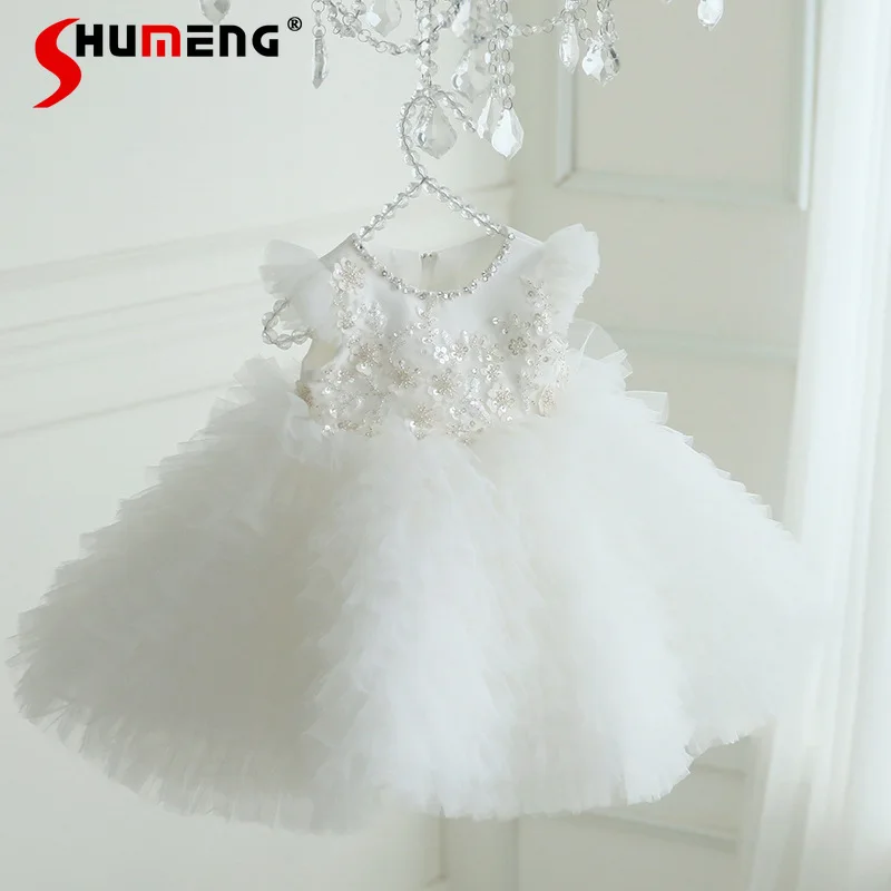 Элитное свадебное платье для девочек, белое платье принцессы, детское праздничное платье-туту с большим бантом для дня рождения
Элитное свадебное платье для девочек, белое платье принцессы, детское праздничное платье-туту с большим бантом для дня рождения