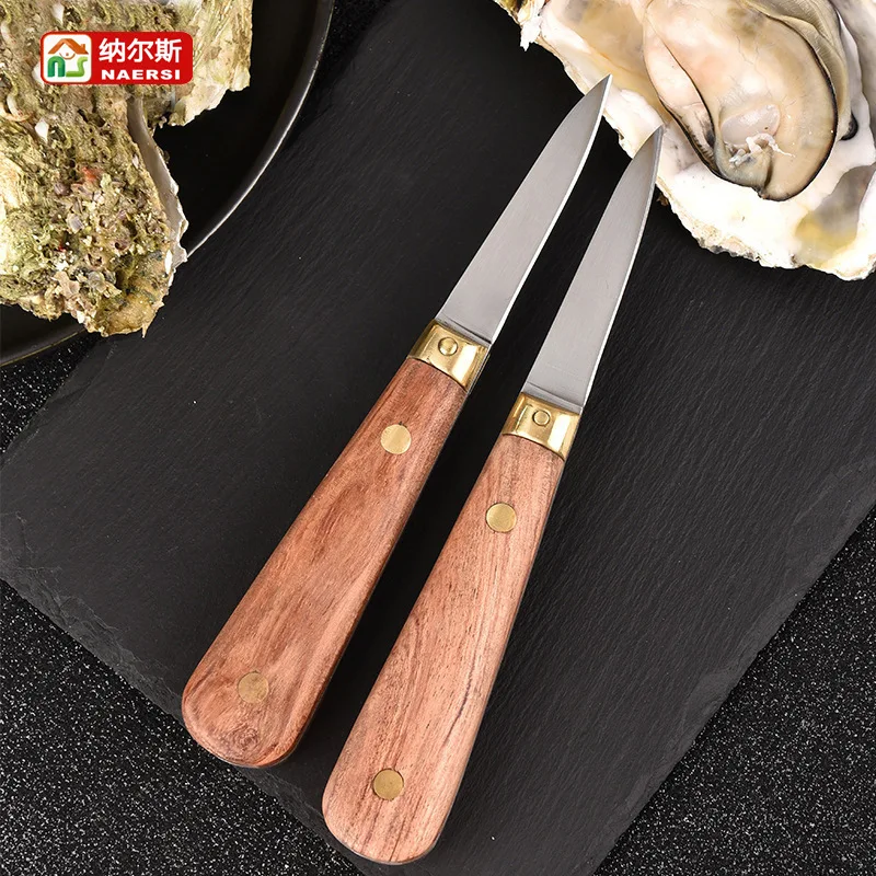 Wooden Handle Oyster Knife Stainless Steel Shell Opener Pear Wood Handle
Wooden Handle Oyster Knife Stainless Steel Shell Opener Pear Wood Handle