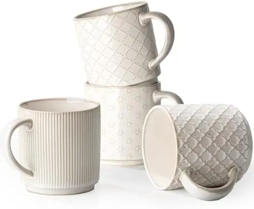 Набор керамических кофейных кружек getstar, 16 унций, 4 шт. – стильные, складывающиеся и пригодные для использования в микроволновой печи, для чая, латте, капучино
Набор керамических кофейных кружек getstar, 16 унций, 4 шт. – стильные, складывающиеся и пригодные для использования в микроволновой печи, для чая, латте, капучино