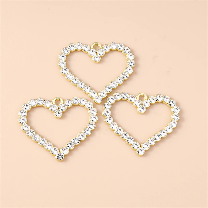 20pcs 32x26mm Cute Crystal Hollow Love Heart Charms Pendants for Jewelry Making DIY Drop Earrings Necklaces Bracelet Accessories
20pcs 32x26mm Cute Crystal Hollow Love Heart Charms Pendants for Jewelry Making DIY Drop Earrings Necklaces Bracelet Accessories