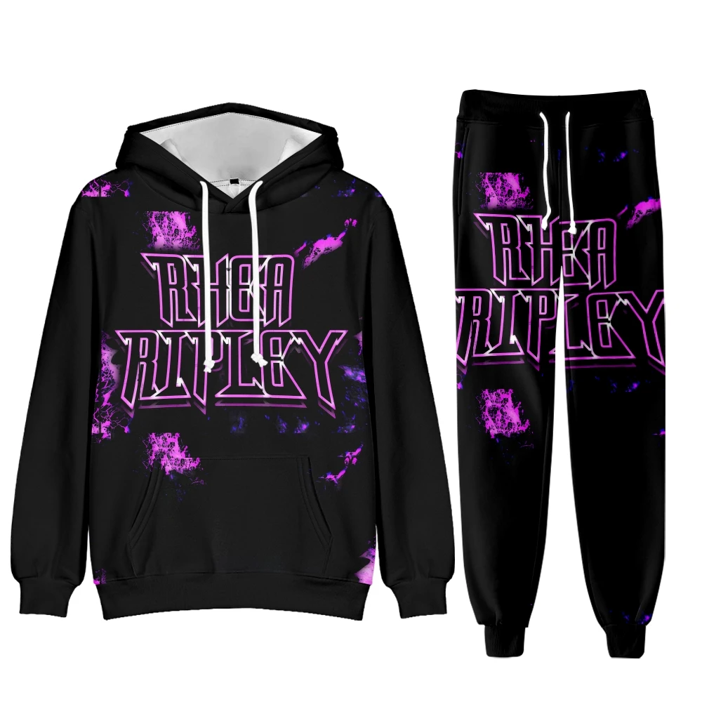 Комплект худи и брюк Rhea Ripley Merch Tour: толстовка и брюки, двухслойный пуловер, одежда для мужчин и женщин, повседневная одежда
Комплект худи и брюк Rhea Ripley Merch Tour: толстовка и брюки, двухслойный пуловер, одежда для мужчин и женщин, повседневная одежда