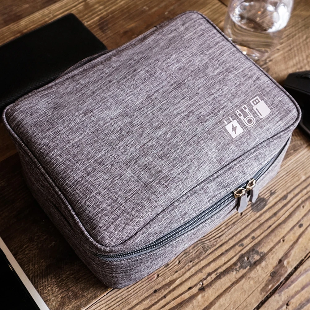 Data Cable Storage Bag Waterproof Durable Organizer for Powerbanks Earphones Travel Grey Case Electronics Accessories Small
Data Cable Storage Bag Waterproof Durable Organizer for Powerbanks Earphones Travel Grey Case Electronics Accessories Small
