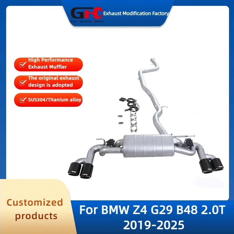GFC Catback Valvetronic Muffler For BMW Z4 G29 B48 2.0T 2019-2025 High-Performance 304 Stainless Steel Valve Exhaust Pipe
GFC Catback Valvetronic Muffler For BMW Z4 G29 B48 2.0T 2019-2025 High-Performance 304 Stainless Steel Valve Exhaust Pipe