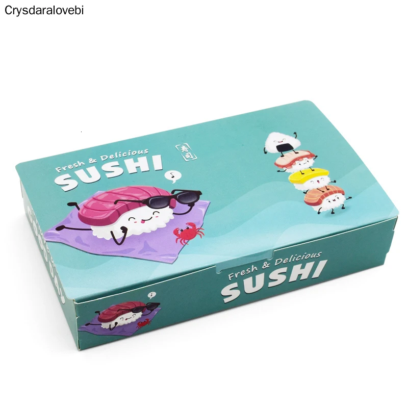 100PCS Disposable Sushi Box Rice Ball Paper Packing Box For Fast Food Shop Restaurant Sushi Box Packaging Thicken Supplier
100PCS Disposable Sushi Box Rice Ball Paper Packing Box For Fast Food Shop Restaurant Sushi Box Packaging Thicken Supplier