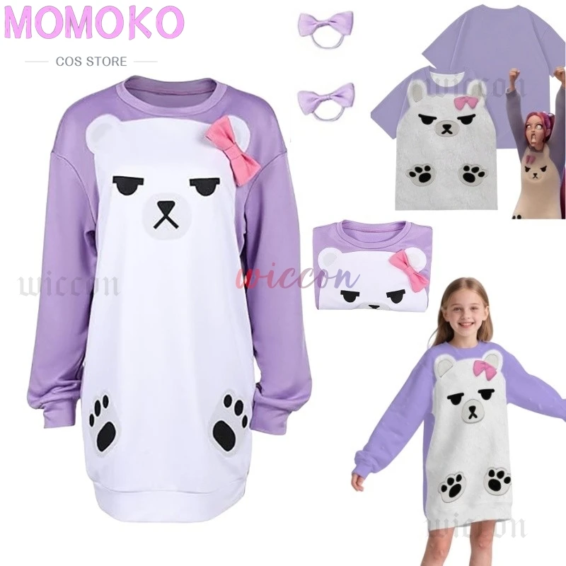 KPop Sleepwear Mira Cosplay Purple Pajamas Demon Movie Hunters Women Girls Roleplay Hoodie Hair Loops Halloween Cosplay Costume
KPop Sleepwear Mira Cosplay Purple Pajamas Demon Movie Hunters Women Girls Roleplay Hoodie Hair Loops Halloween Cosplay Costume