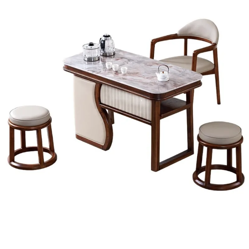 Balcony tea table and chair combination light luxury solid wood modern minimalist household small tea table
Balcony tea table and chair combination light luxury solid wood modern minimalist household small tea table