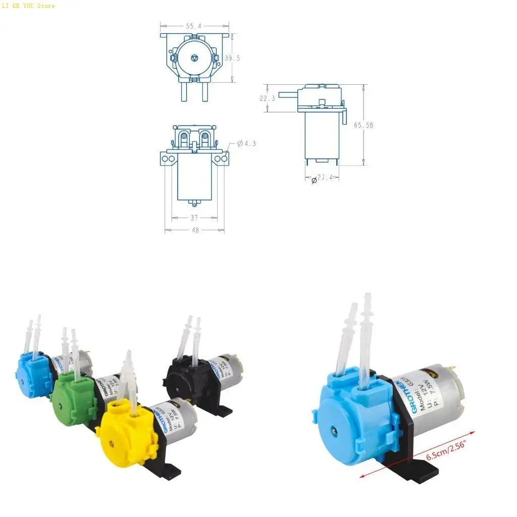 W3JE 12V Peristaltic Pump Aquarium Lab Analytical Accessory Equipment Device
W3JE 12V Peristaltic Pump Aquarium Lab Analytical Accessory Equipment Device