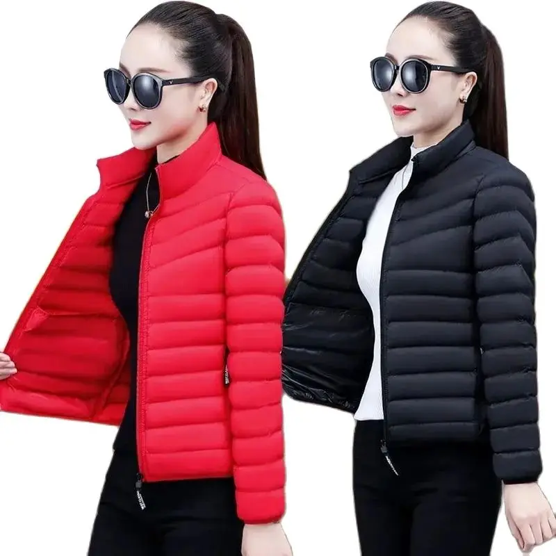 Fashion Short Warm Cotton Jacket Parker Women's Autumn Winter Cotton Coat Stand-Up Collar Zipper Casual Coat Female Tops
Fashion Short Warm Cotton Jacket Parker Women's Autumn Winter Cotton Coat Stand-Up Collar Zipper Casual Coat Female Tops