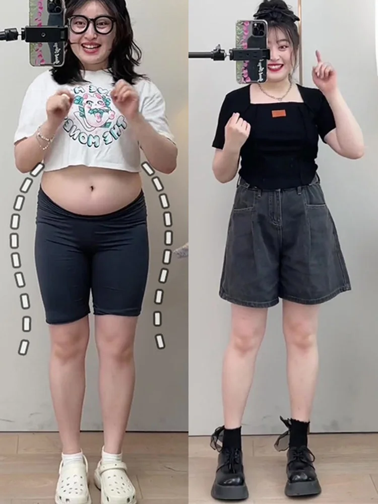 Slimming High Waist A-Line Short Jeans Women Summer Thin Wide Leg Cuffed Five-Point Pants Cool Feeling Denim Shorts
Slimming High Waist A-Line Short Jeans Women Summer Thin Wide Leg Cuffed Five-Point Pants Cool Feeling Denim Shorts