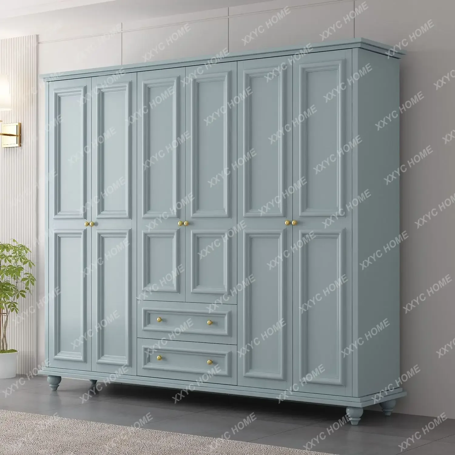 solid wood country large wardrobe household bedroom 3456 doors with top cabinet wardrobe simple modern with drawers
solid wood country large wardrobe household bedroom 3456 doors with top cabinet wardrobe simple modern with drawers