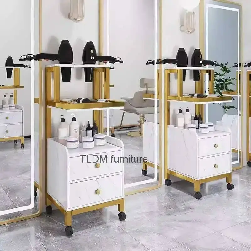 Rack Luxury Salon Trolleys Multi-layer Beauty Salon Hair Salon Storage Tool Trolley Creative Salon with Furniture Wheels
Rack Luxury Salon Trolleys Multi-layer Beauty Salon Hair Salon Storage Tool Trolley Creative Salon with Furniture Wheels