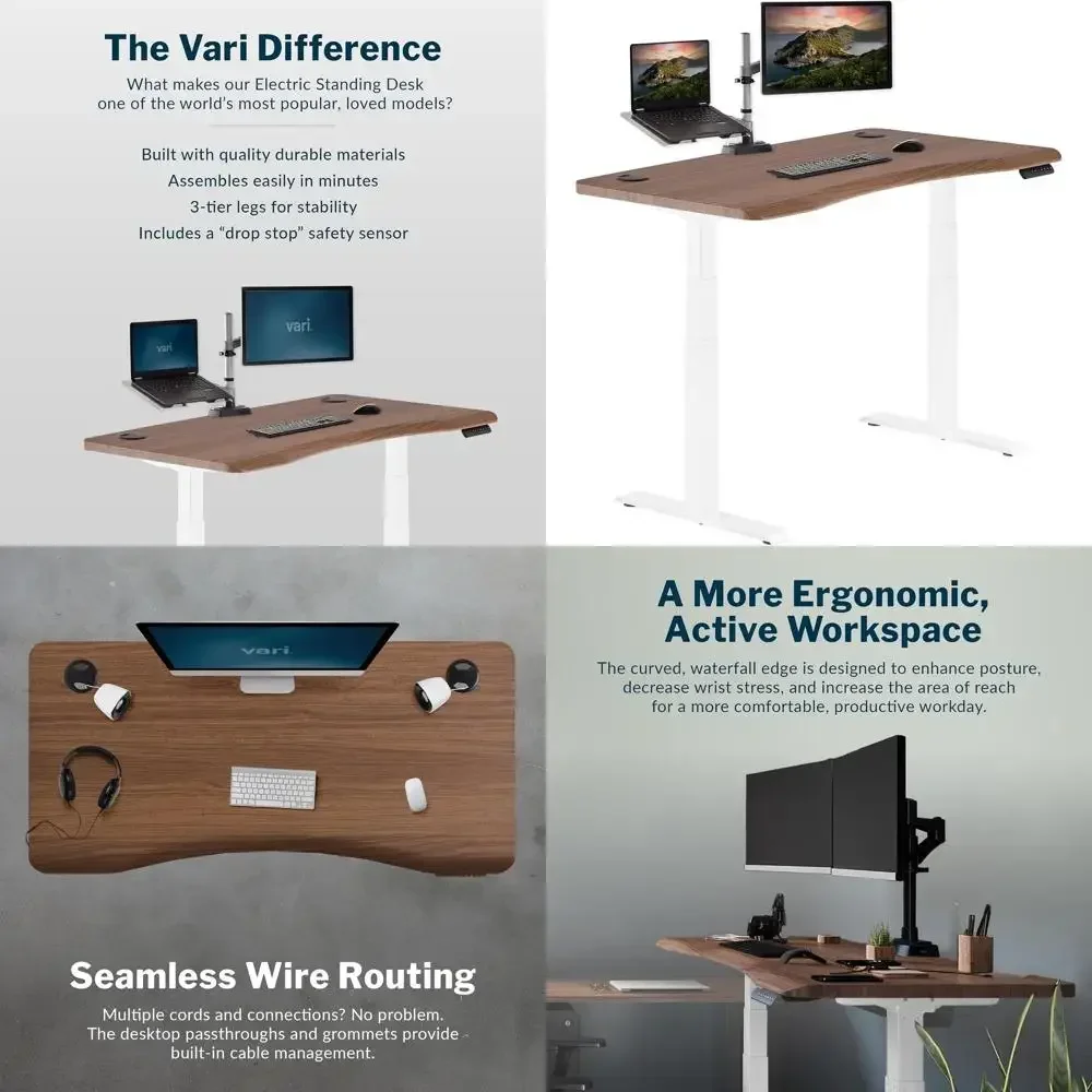 54x26 Inch Electric Height-Adjustable Desk with Curved Edge, 4 Memory Positions, Easy Assembly, Cable Management, 200 lb Capacit
54x26 Inch Electric Height-Adjustable Desk with Curved Edge, 4 Memory Positions, Easy Assembly, Cable Management, 200 lb Capacit
