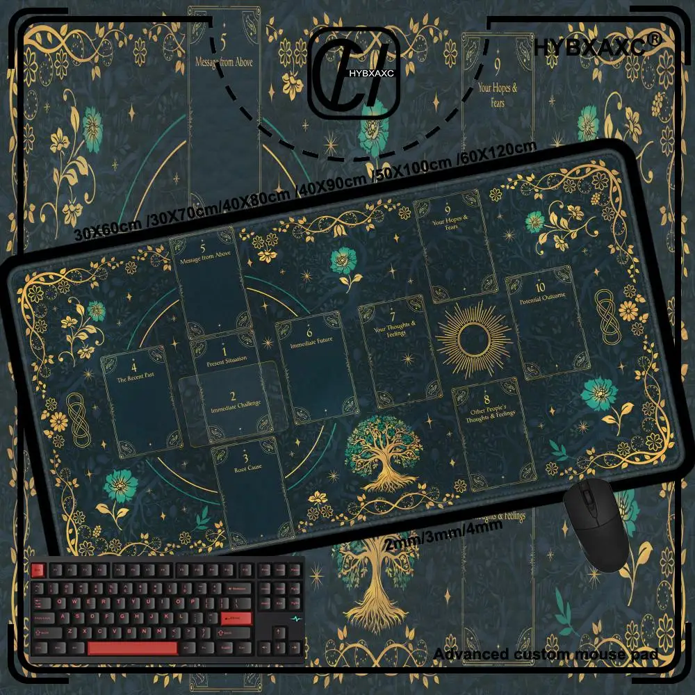 Tarot Mat Large Size Green Altar Mouse Pad Game Rubber Base HYBXAXC Computer Laptop Keyboard Mats Accessories Offices Decor Rug
Tarot Mat Large Size Green Altar Mouse Pad Game Rubber Base HYBXAXC Computer Laptop Keyboard Mats Accessories Offices Decor Rug