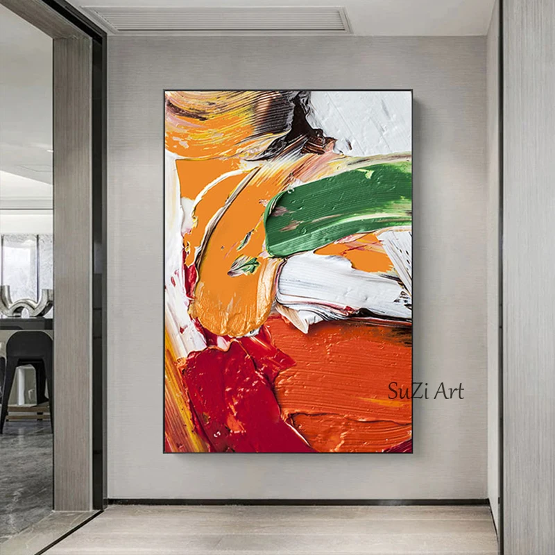 100% Handpainted Abstract 3D Knife Oil Painting Heavily Texture On Canvas Decoration Picture Living Room Restaurant Wall Art
100% Handpainted Abstract 3D Knife Oil Painting Heavily Texture On Canvas Decoration Picture Living Room Restaurant Wall Art